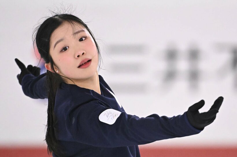 練習を公開した中井亜美