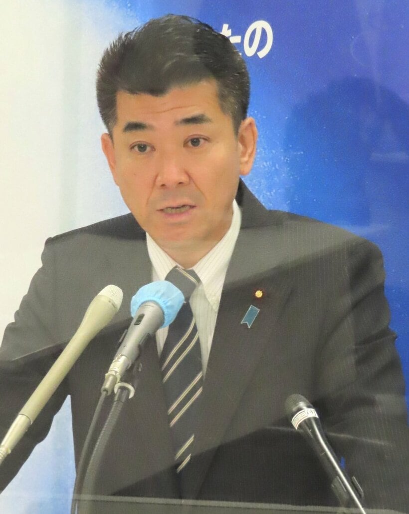  会見した立民・泉健太代表(東スポWeb)