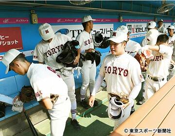 ４回戦で敗退した拓大紅陵ナイン