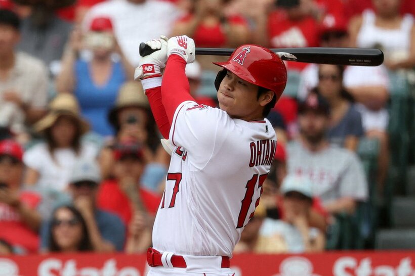 大谷翔平の快挙にテレビ各局も熱狂(ロイター)