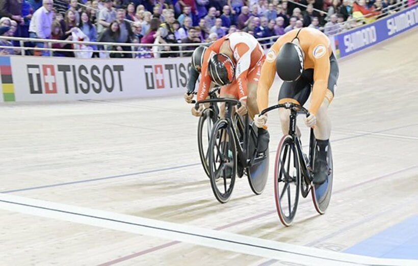  日本人３年連続でケイリンの銀メダルをワッキーがつかみました（提供＝自転車競技連盟）