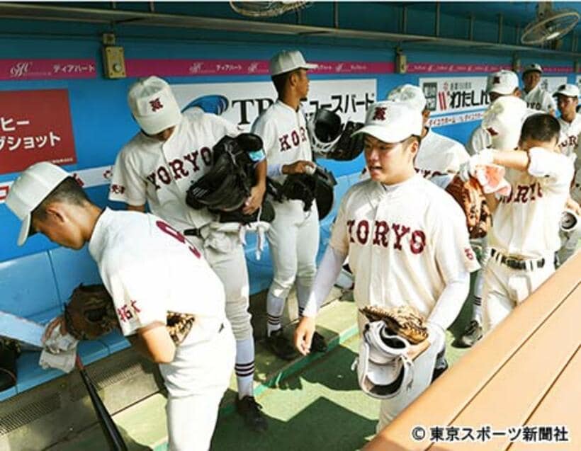 ４回戦で敗退した拓大紅陵ナイン