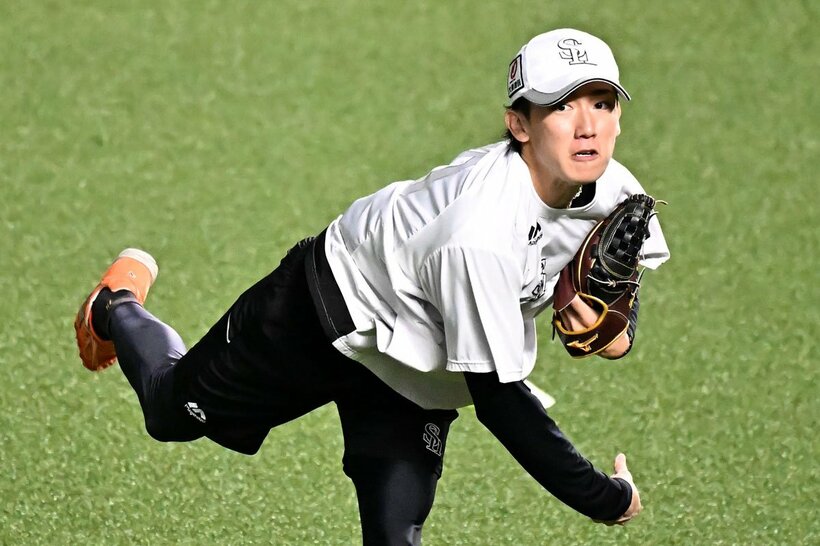 阪神との初戦に登板するソフトバンク・大津亮介