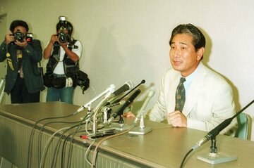  星野監督の就任会見（１９９５年１０月２６日）