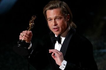 「ワンス・アポン・ア・タイム・イン・ハリウッド」でアカデミー助演男優賞を受賞したブラッド・ピット（ロイター）