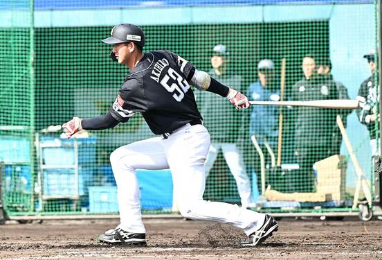 ライブBPで内野ゴロに倒れる秋広優人