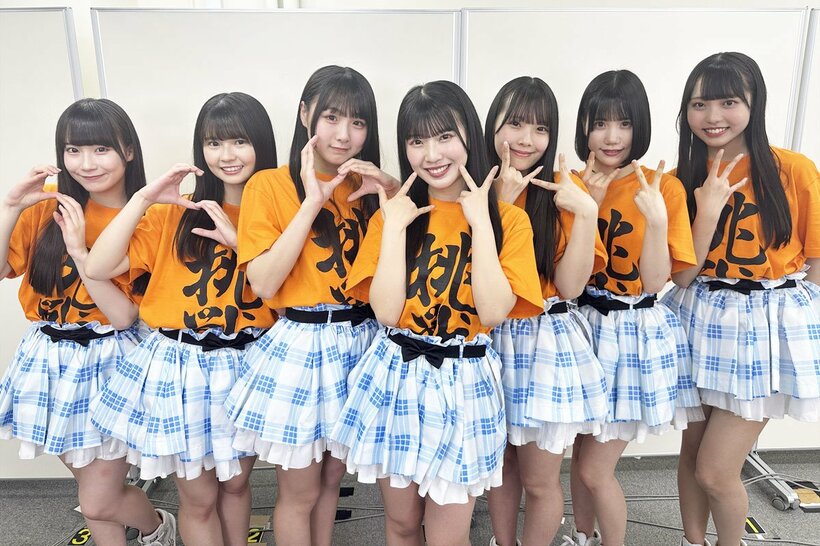 左から大村杏、原優寧、杉本りいな、篠原京香、山村さくら、鈴木愛來、森本くるみ（©2024 Zest, Inc.）