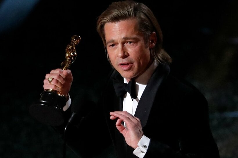 「ワンス・アポン・ア・タイム・イン・ハリウッド」でアカデミー助演男優賞を受賞したブラッド・ピット（ロイター）