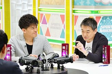 武井壮（左）と橋下徹氏