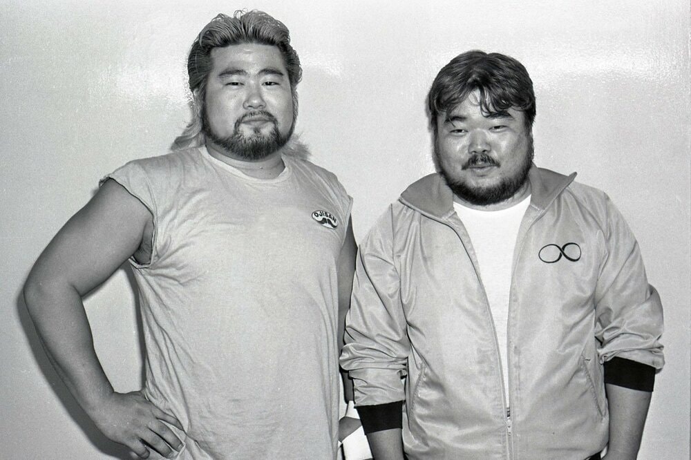 激似?ヒロ斉藤とグレート義太夫さん(1987年)