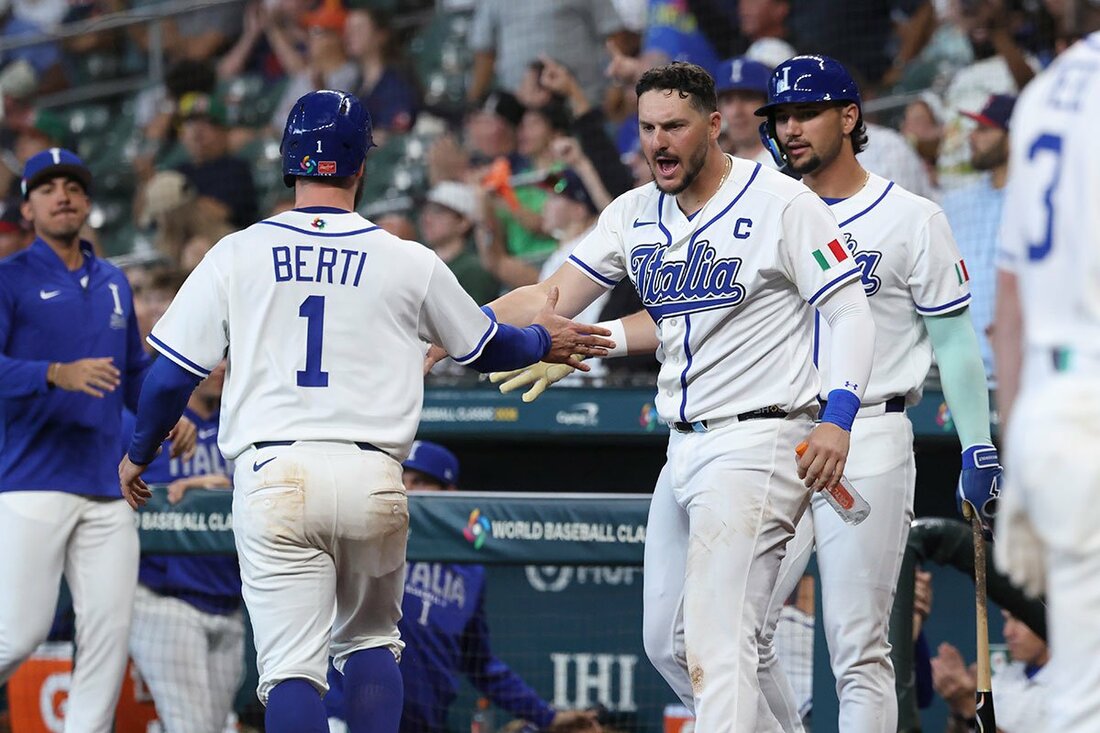 ブラジル戦に快勝したWBCイタリア代表（ロイター）