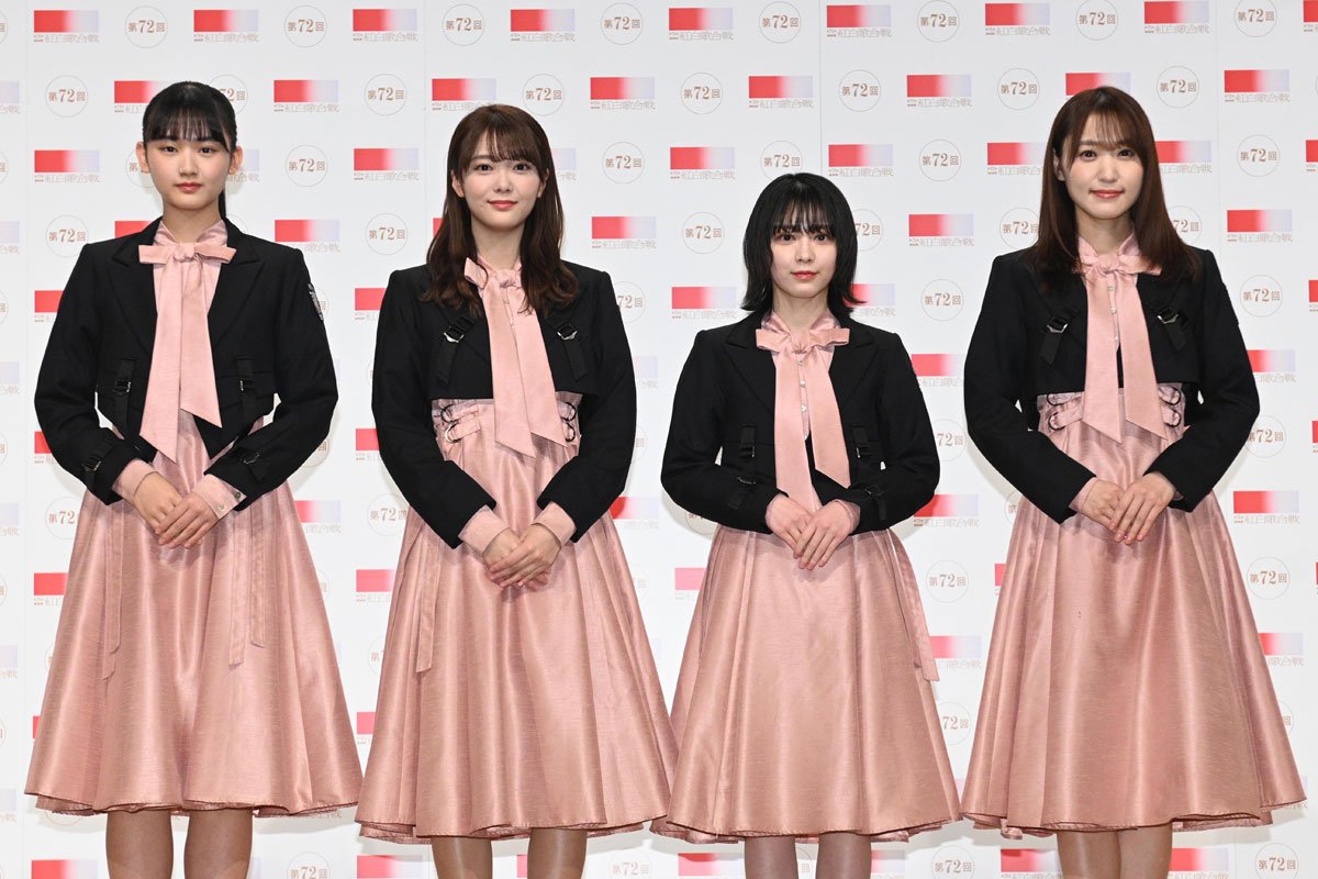 写真：【紅白リハ】櫻坂46センターの田村保乃に旧センター・森田
