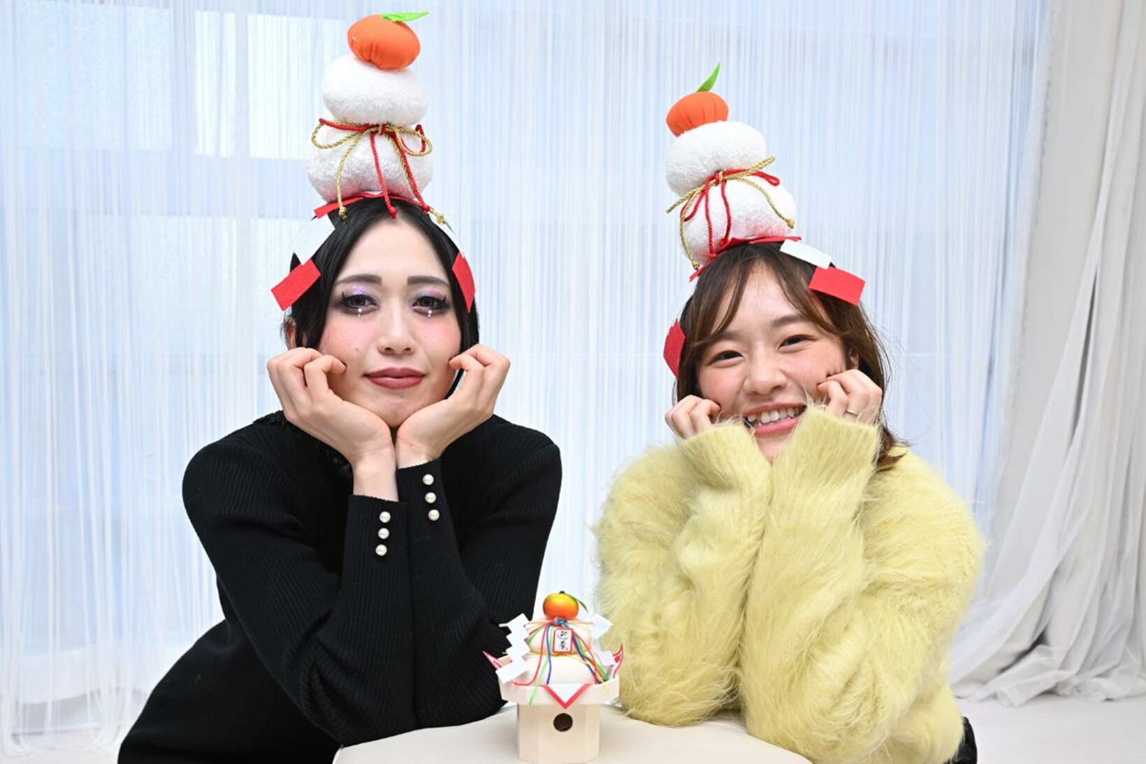 ノリノリの対談を終えた上谷（左）と登坂さん