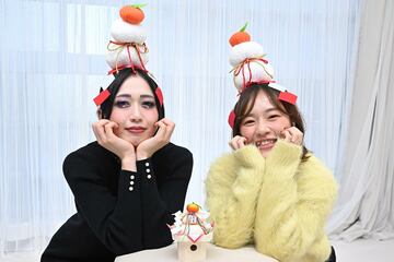 ノリノリの対談を終えた上谷（左）と登坂さん