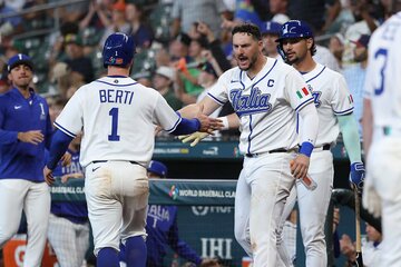 ブラジル戦に快勝したWBCイタリア代表（ロイター）