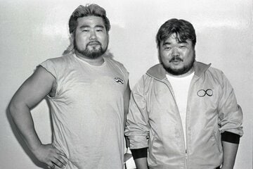 激似？ヒロ斉藤とグレート義太夫さん（１９８７年）
