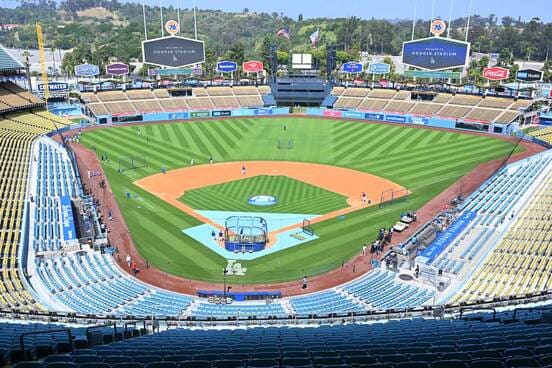 デジタル化が進むMLB(写真はドジャー・スタジアム)
