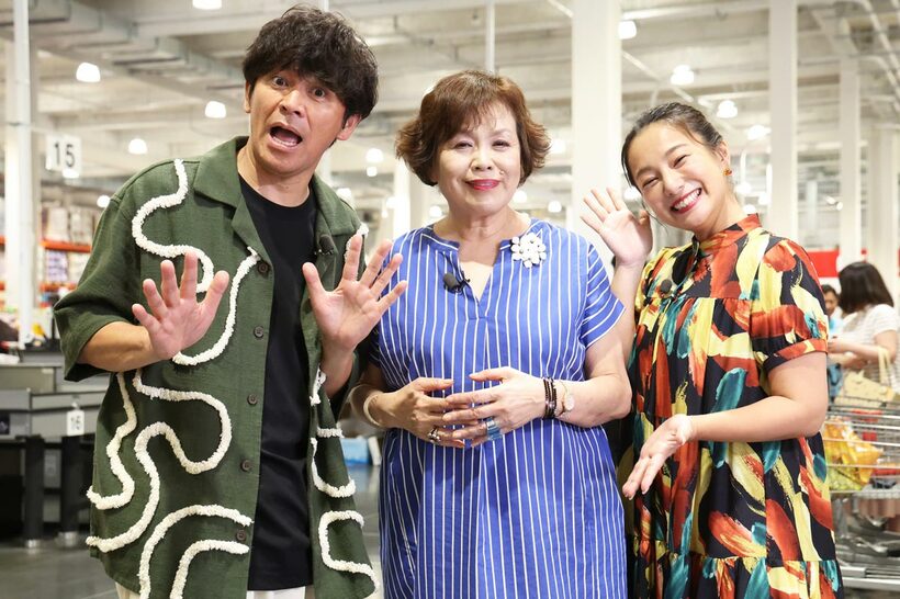 （左から）岡田圭右、上沼恵美子、三船美佳