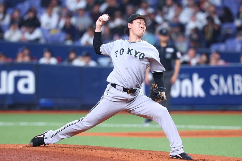 オリックス打線を４回無失点に封じた巨人・山崎伊織