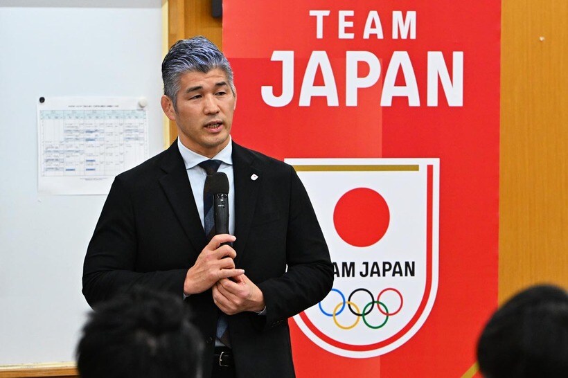 監督会議に出席した井上康生氏