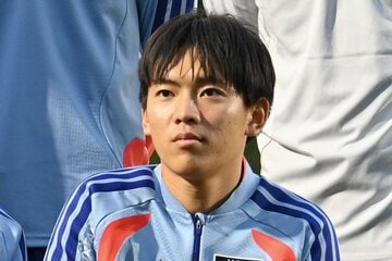 日本代表の練習に参加した北野颯太