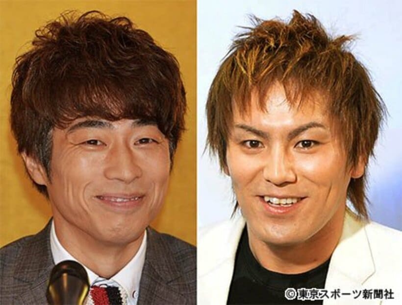 田村淳（左）と狩野英孝