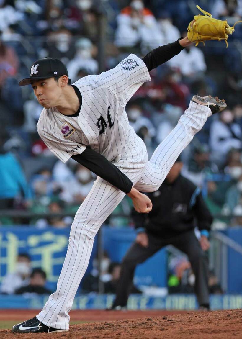  最速１５９キロをマークしたロッテ・佐々木朗（東スポWeb）