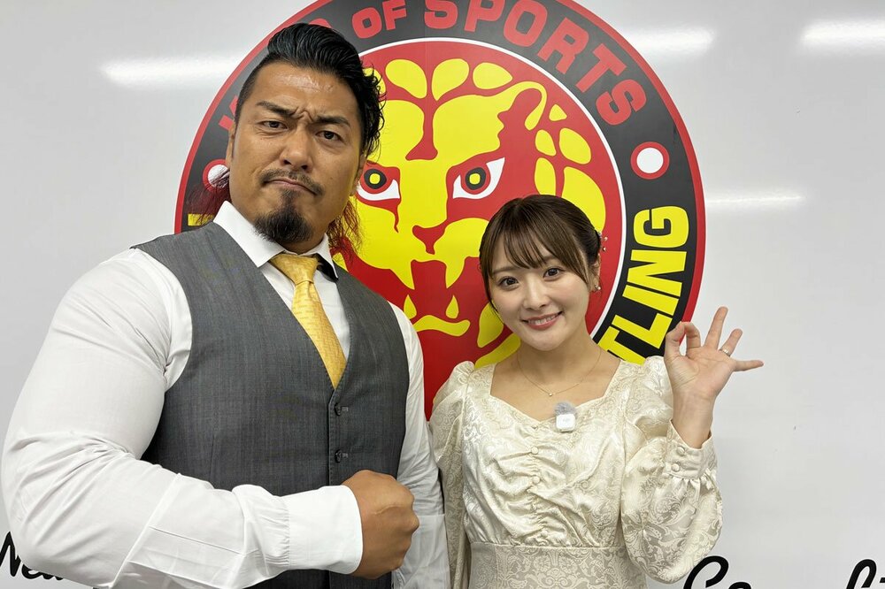こちらは「ビビビッ」ときた2人(左から鷹木信悟、なつぽい)