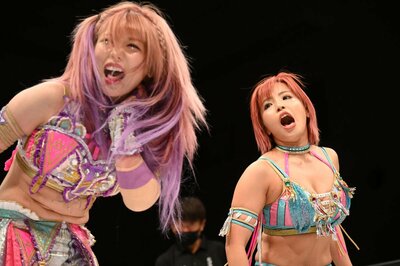 COSMIC ANGELS スターダム クリスタルグラフィ 中野たむ 白川未奈 写真：【スターダム】Hカップ白川未奈＆中野たむ タッグL優勝戦線