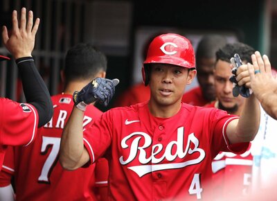 写真：【MLB】レッズ・秋山翔吾 1安打2四球2得点でチームの勝利