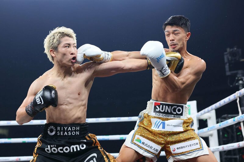 激闘を繰り広げた井上と中谷