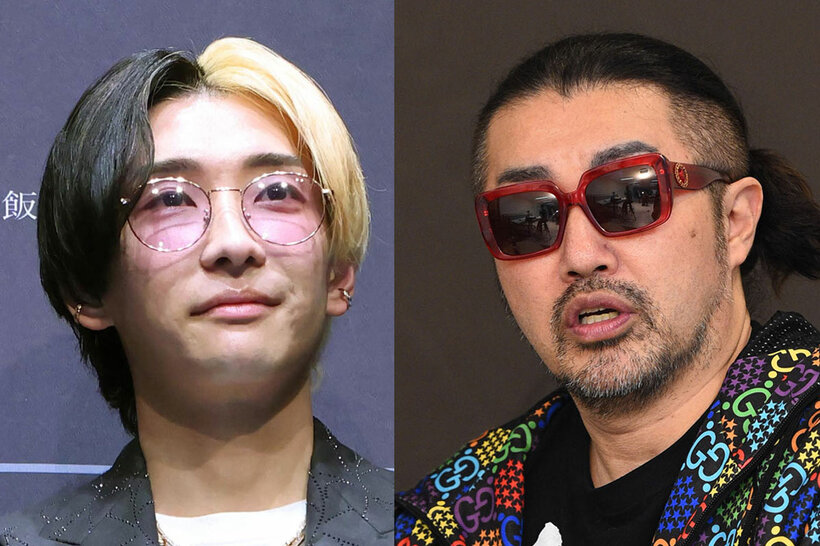 ヒカル(左）と奥野卓志氏