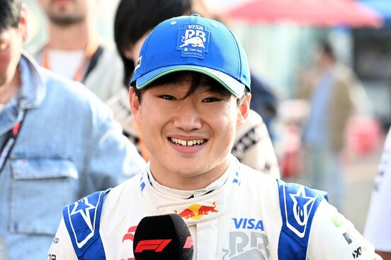 日本グランプリで１０位に入賞した角田裕毅（カメラ・秋山昌輝）