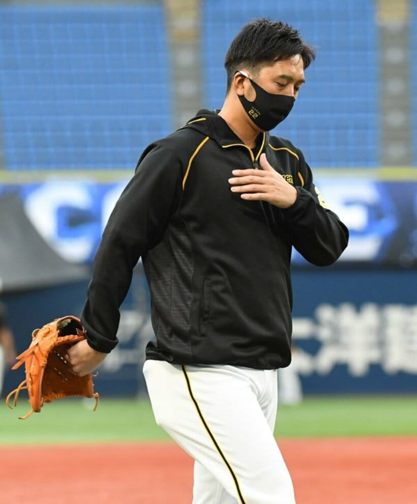  現役最後の関東遠征となった阪神・藤川