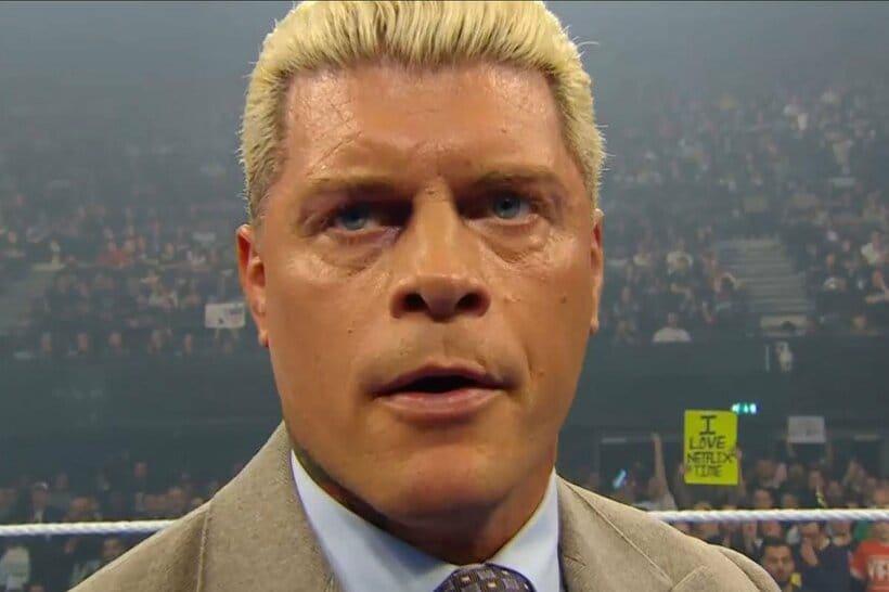 ロイヤルランブル戦出場を表明したコーディ・ローデス（©AbemaTV,Inc.）