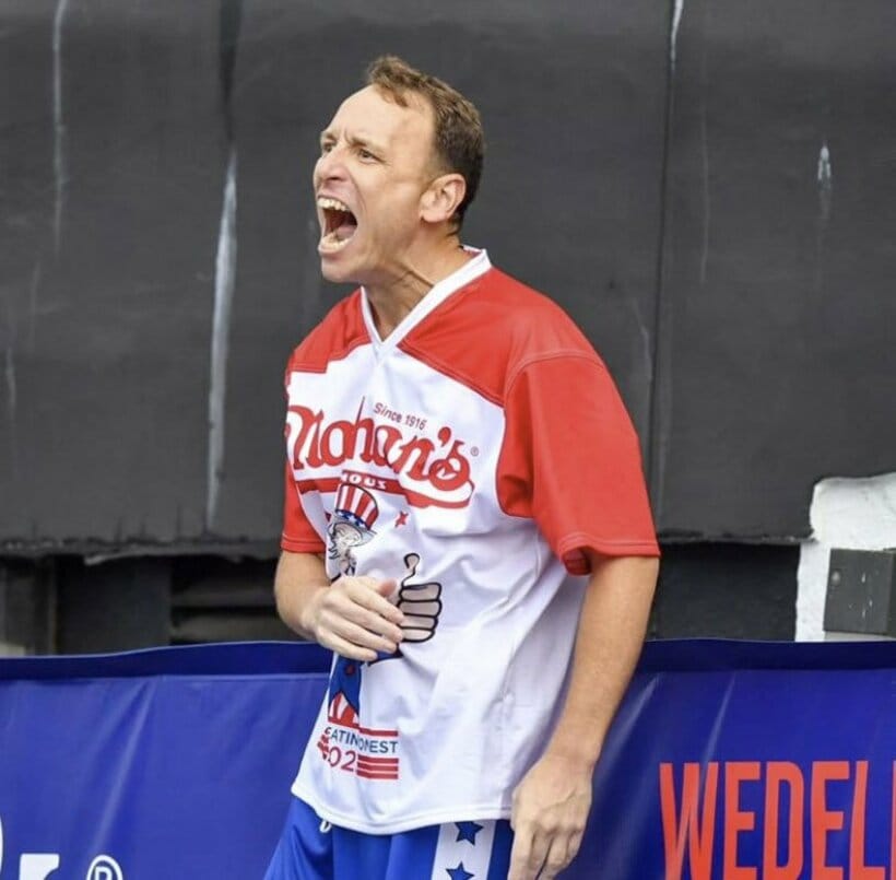 ジョーイ・チェスナット（インスタグラム@joeychestnutから）