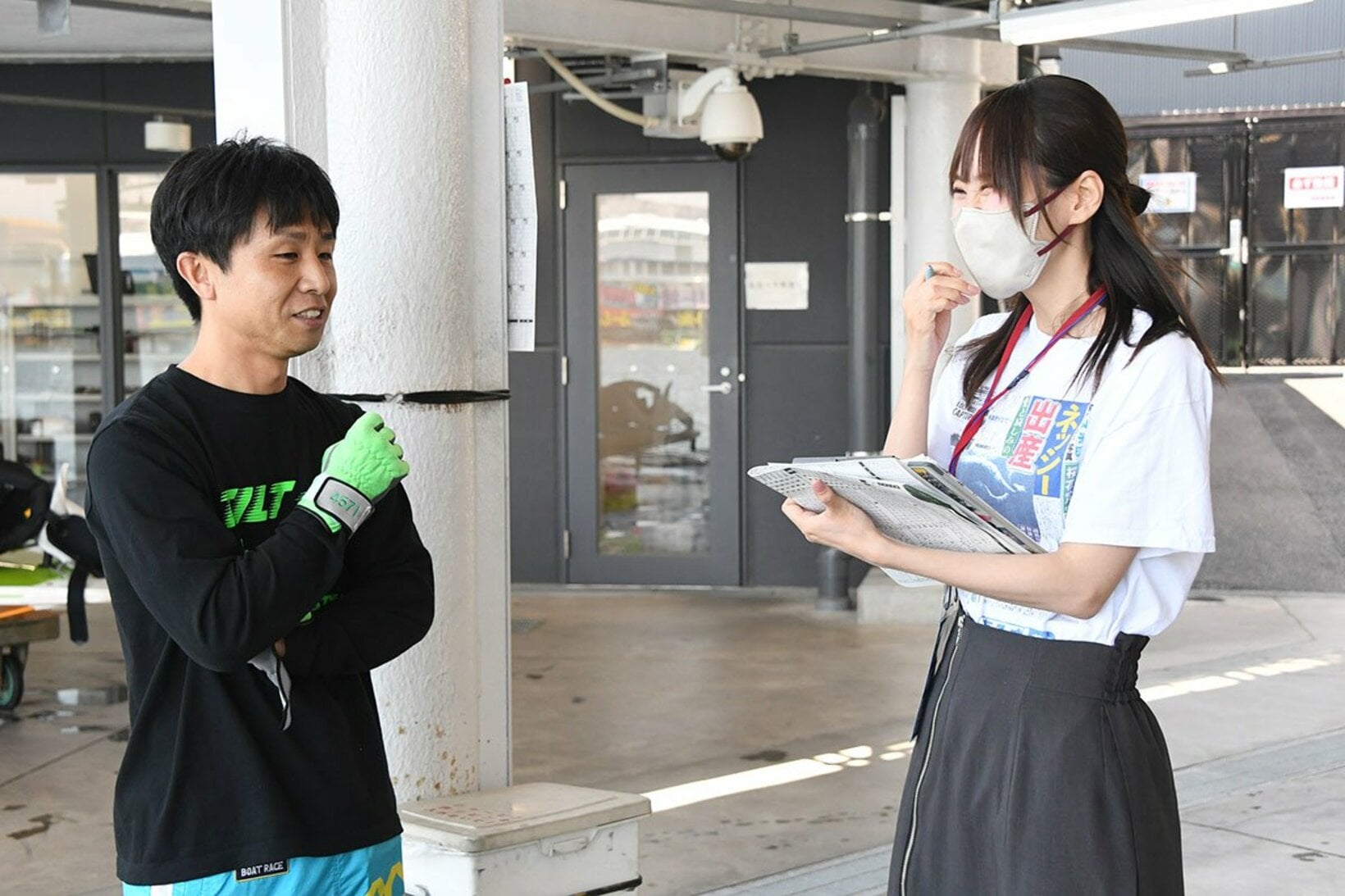 地元開催だけに、気合十分だった菅章哉(左)