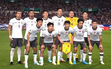 日本に大敗した中国代表チーム