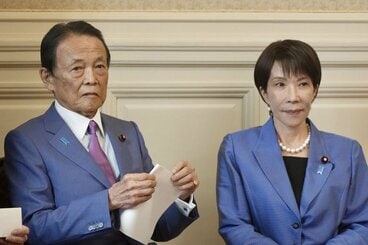 麻生副総裁と高市首相