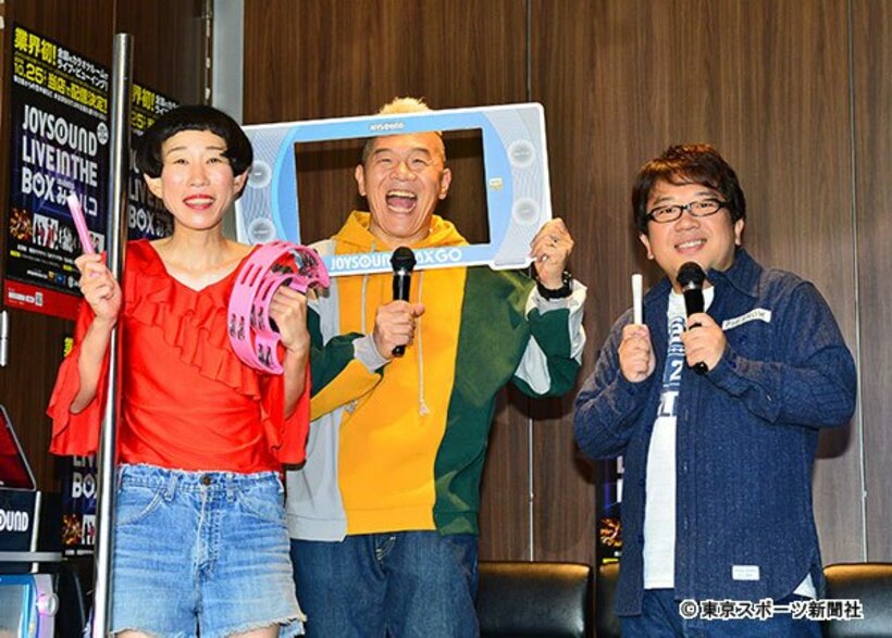  左から牧野ステテコ、ウド鈴木、天野ひろゆき