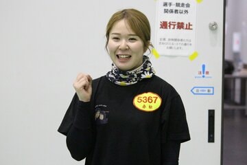 ４月２９日にデビュー初勝利を挙げた赤松咲香