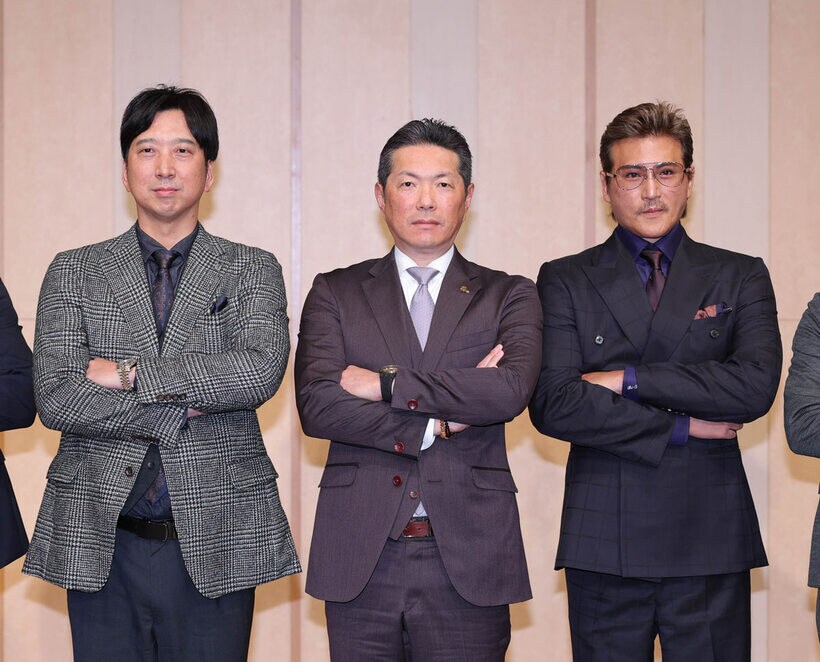 左から藤川球児監督、小久保裕紀監督、新庄剛志監督（代表撮影）