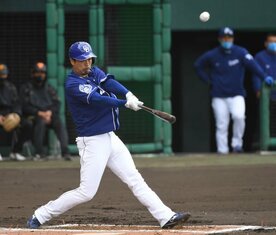  ２塁打を打った阿部