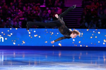 フリーでもアクロバティックな動きを連発したイリア・マリニン