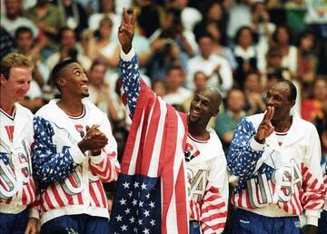写真：1992年バルセロナ五輪 米バスケ代表「ドリームチーム」誕生
