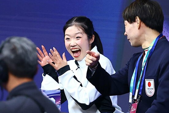 ＳＰで首位に立った中井亜美