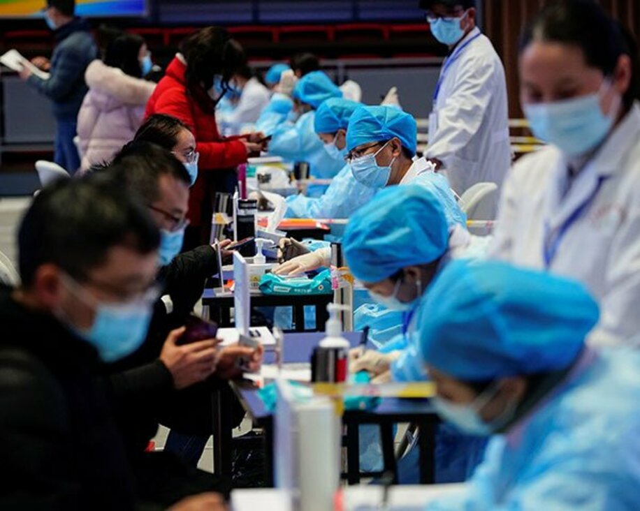  中国では上海などでワクチン接種が行われた（ロイター）