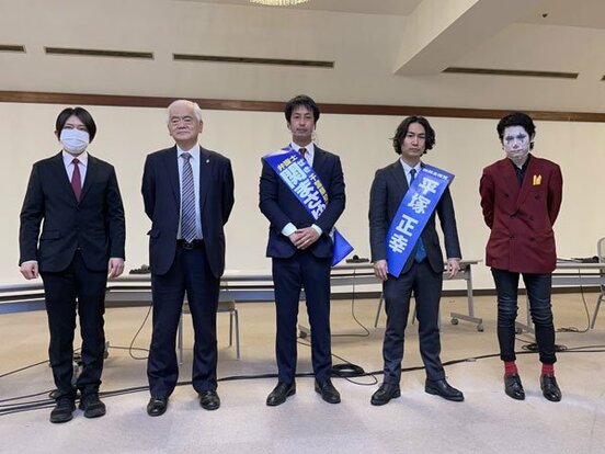 左から後藤輝樹氏、皆川真一郎氏、関政幸氏、平塚正幸氏、河合悠祐氏