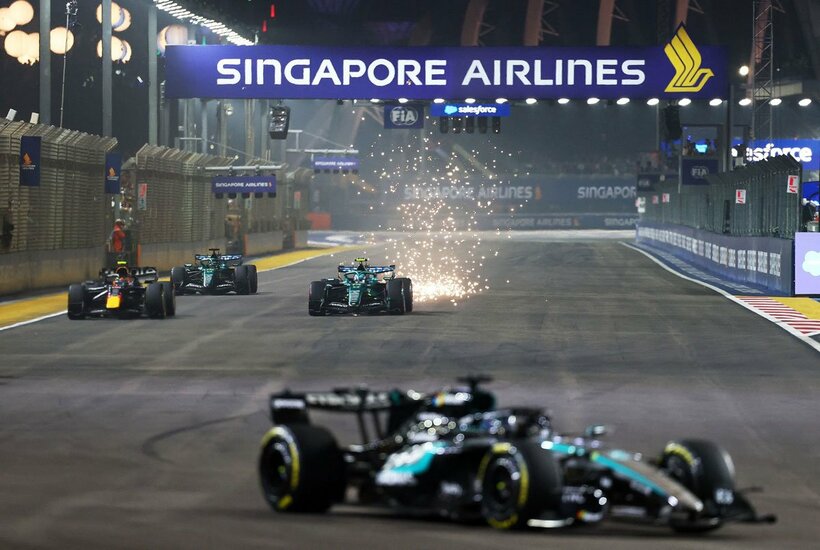 シンガポールＧＰ１６位に終わったアロンソ（ロイター）