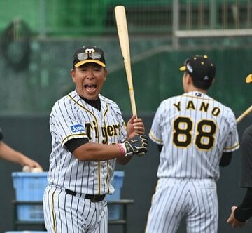  矢野監督(右)を支える阪神・井上ヘッド